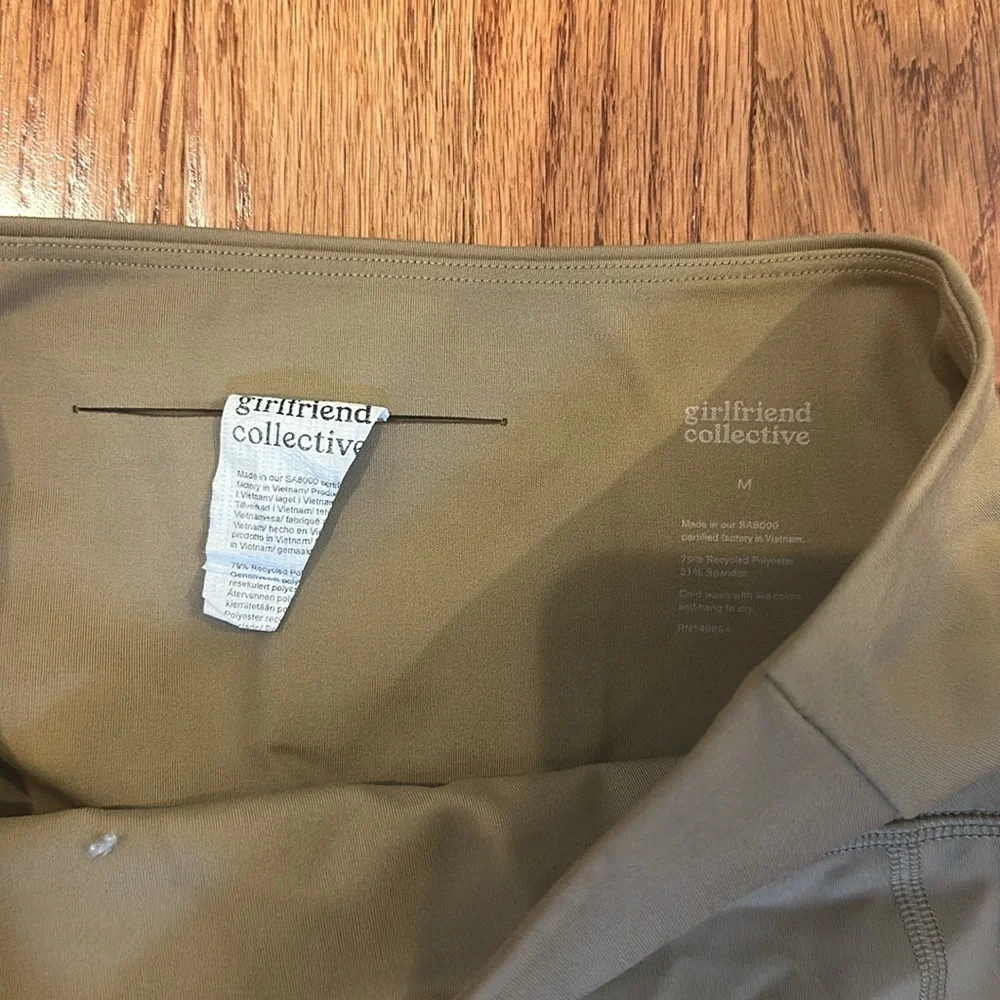 Girlfriend Collective High-Waisted Tan Leggings